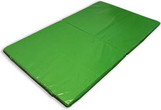 Valmat voor springkussen - Groen - 2 meter - Dubbel - Gecertificeerd van Jump Factory