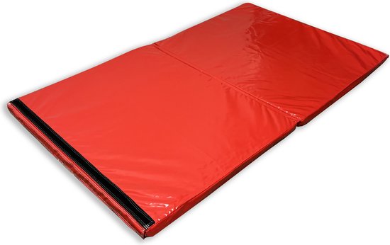 Valmat voor springkussen - Rood - 2 meter - Dubbel - Gecertificeerd van Jumpfree