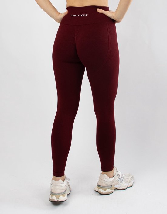Verity High-Waist Legging | CAPO FINALE - Leggings | L | Kleur Rood | Sportkleding | Activewear | Gymkleding | Fitnesskleding | Sportoutfit | Fitness | Hardlopen | Crossfit | Yoga | Pilates | Krachttraining van CAPO FINALE