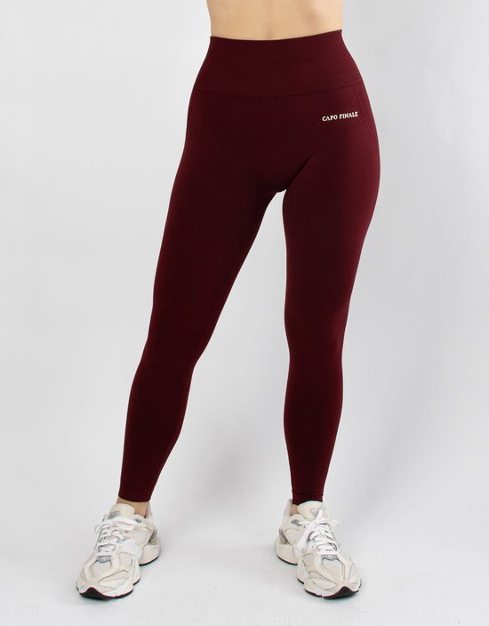 Verity High-Waist Legging | CAPO FINALE - Leggings | S | Kleur Rood | Sportkleding | Activewear | Gymkleding | Fitnesskleding | Sportoutfit | Fitness | Hardlopen | Crossfit | Yoga | Pilates | Krachttraining van CAPO FINALE
