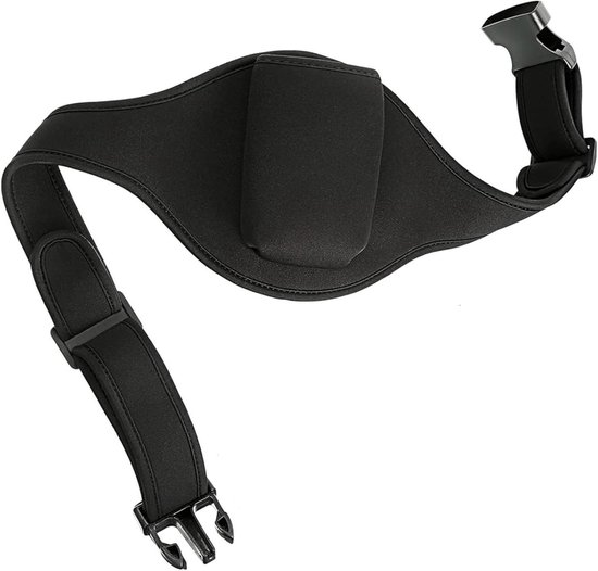 Verstelbare microfoonriem voor Fitness- en Yoga leraren - Zwart, comfortabel en duurzaam!