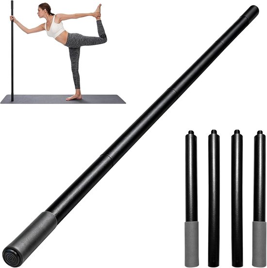 Verstelbare Yoga Stok Set van 4 Stukken | Ideaal voor Flexibiliteit, Balans en Rugtraining met Schuimgrepen van 30/45/60