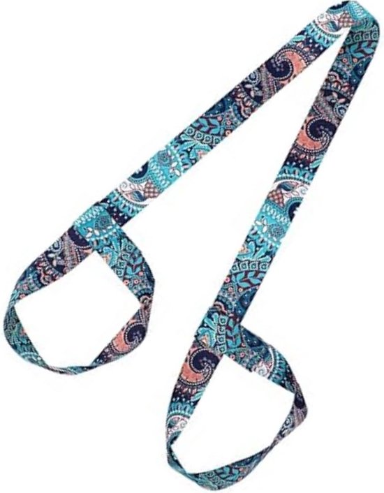 Verstelbare Yogamat Draagriem voor Yoga en Pilates - Elastische Riem van Nylon Polyester
