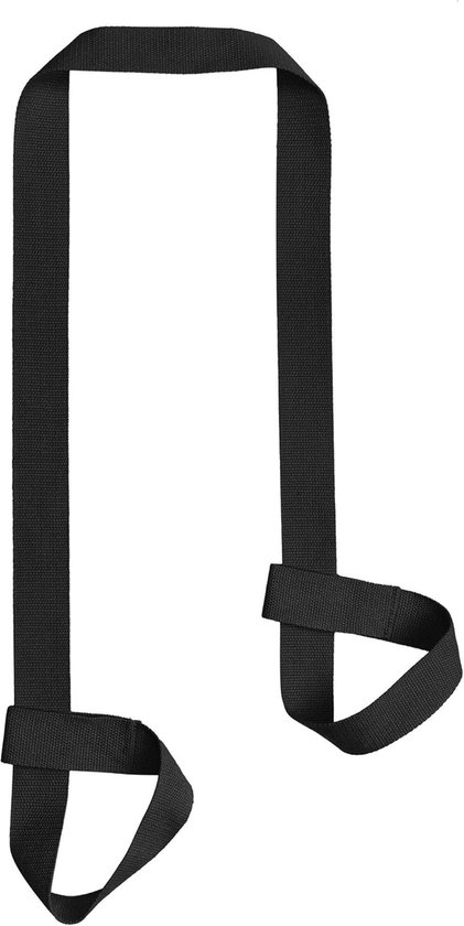 Verstelbare yogamatband - Stretchband - Duurzaam en handig - Zwart - Polyester