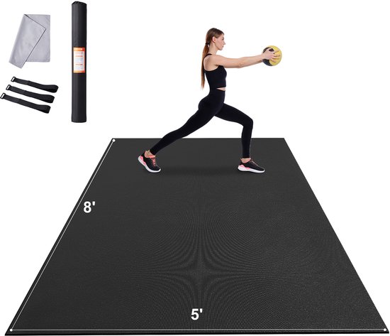 VEVOR Trainingsmat Antislip Yogamat Gym Pilates 2,4x1,5M van Merkloos