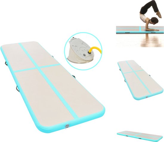 vidaXL Opblaasbare sportmat - 700 x 100 x 10 cm - Sterk en duurzaam - Yogamat van VidaXL