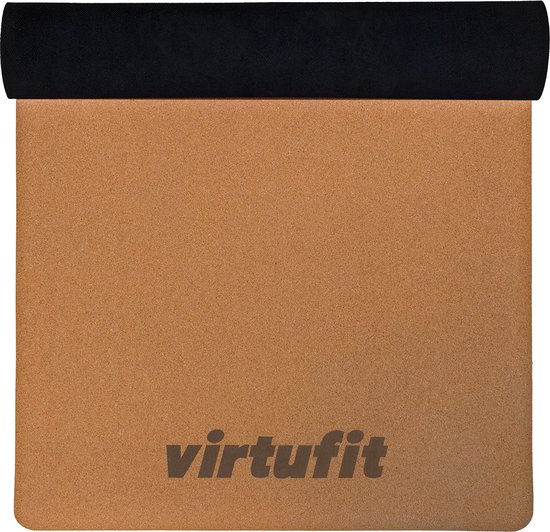 VirtuFit Premium Kurk Yoga Mat - Anti-slip - 100% Ecologisch - 183 x 61 x 0,5 cm van Merkloos