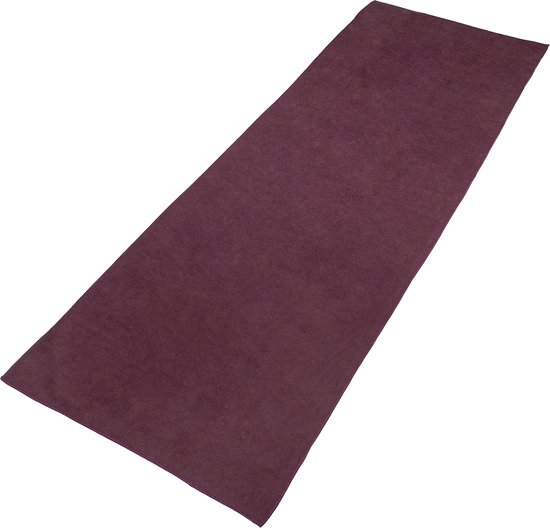 VirtuFit Premium Yoga Mat Handdoek - Absorberend - Anti-slip - 183 x 61 cm - Mulberry van Merkloos