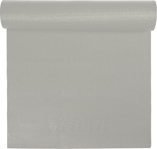 VirtuFit Premium Yoga Mat - Sportmat - Fitness mat - Anti-slip - Dik (4 mm)  - Natural Grey van VirtuFit