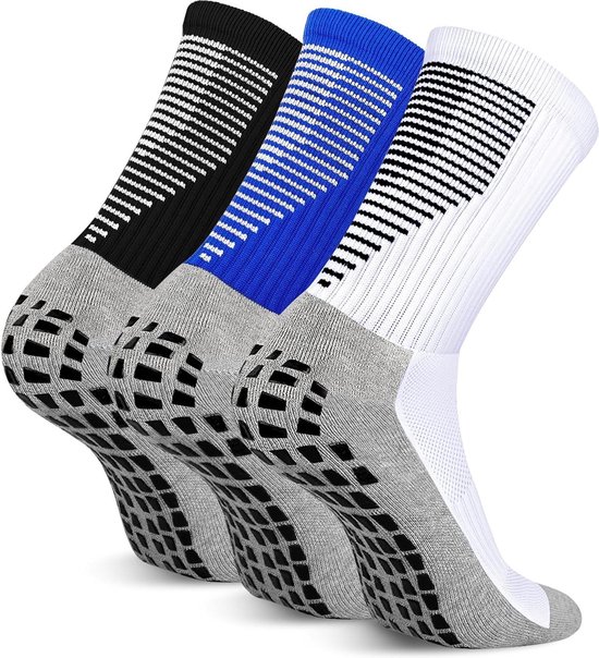 Voetbalsokken antislip heren en dames - ademend - anti-blaren - sportsokken - grip - voetbal - basketbal - trekking - handbal - yoga - fitness - 2/3/4 paar gripsokken voetbal van Primeur