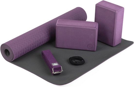 Voordelige Yoga Set voor Beginners met Yogamat, Yoga Blokken en Yoga Riem