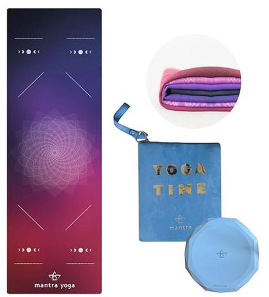 Vouwbare Yoga Fitness Mat 1.5mm met Tas - Lichtgewicht, Compact en Wasbaar van Merkloos