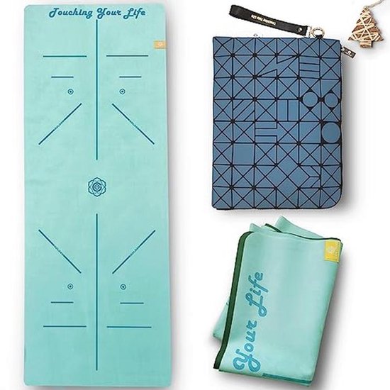 Vouwbare Yogamat voor Hot Yoga en Pilates - Dun, Lichtgewicht en Ecologisch van Merkloos