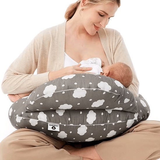 Vulpes Goods® BabyCare - Voedingskussen - Zwangerschapskussen incl. afneembare hoes - 3in1 - Uniek Design van Vulpes Goods®