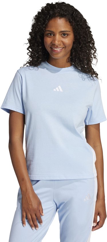 W 3s sj t - Sport t-shirt korte mouw dames - Blauw van Merkloos