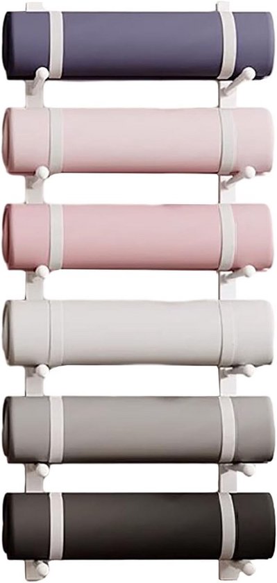 Wandrek voor Yogamatten en Fitness Accessoires - Ruimtebesparende Verticale Opslag