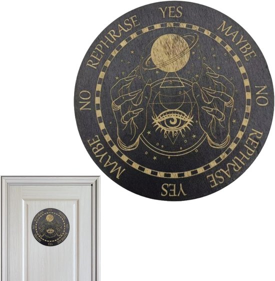 Wenshengel Pendelbord - Orakel Schijf - Spirituele Gids - Zeven Sterren - 25 cm van Merkloos
