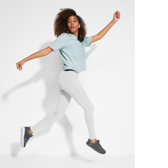 White Legging Women's long leggings with elastic waistband and side seams. Anatomic design. Extra soft texture van Merkloos