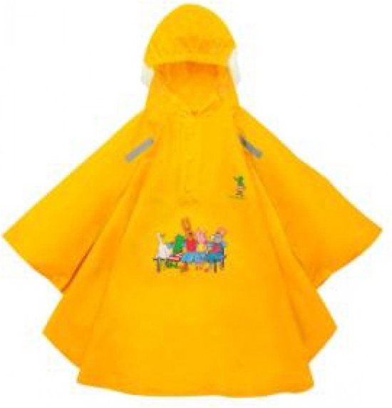 Willex poncho Kikker en Vriendjes geel 116/122 van Willex