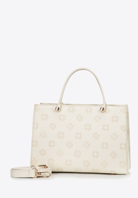 Wittchen - Eco-lederen Tas - Krem - Klein - Embossed Handtekening