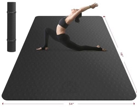 XL Yoga Mat voor Thuis Workout - Antislip, Dikte 6mm, Ideaal voor Yoga, Pilates en Meditatie