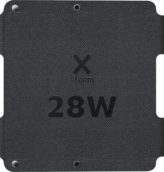 Xtorm Draagbaar Zonnepaneel Opvouwbaar – 28W Solar Panel – SolarBooster – Outdoor / Kamperen – Zonne-energie – Flexibel – Monokristallijn Zonnepaneel – EFTE - Zwart van Xtorm