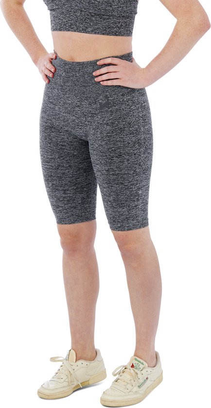 Xtreme Sportswear Korte Sportlegging Dames Short Antraciet Melange-S van Xtreme Sportswear