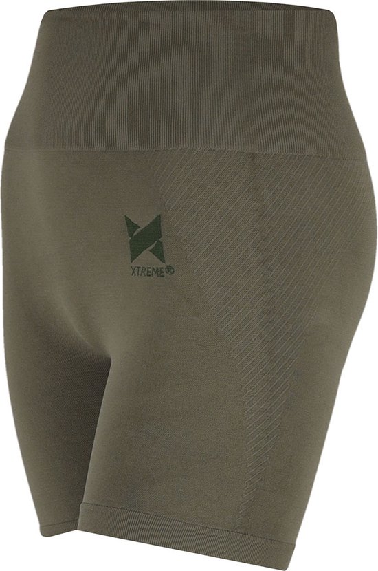 Xtreme Sportswear Sport Shorts Dames Army Green - Fitness Legging Kort - Biker shorts - Maat XL van Xtreme Sportswear