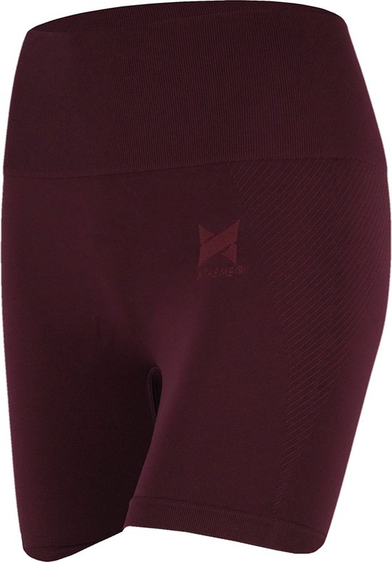 Xtreme Sportswear Sport Shorts Dames Plum - Fitness Legging Kort - Biker shorts - Maat L van Merkloos