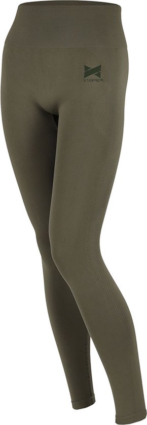 Xtreme Sportswear Sportlegging Dames Army Green - Fitness Legging - Maat M van Xtreme Sportswear