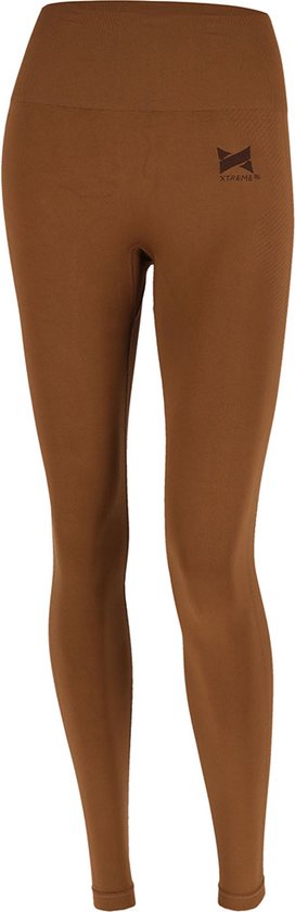 Xtreme Sportswear Sportlegging Dames Cognac - Fitness Legging - Maat XL van Xtreme Sportswear
