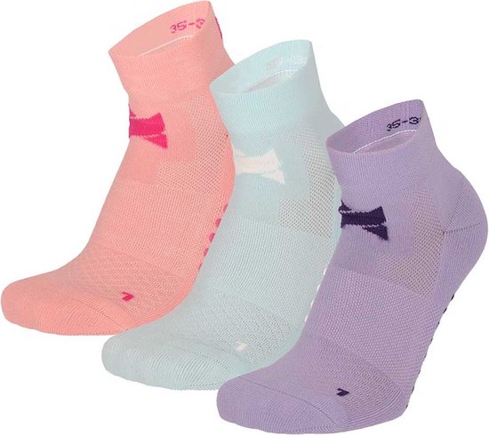 Xtreme Yoga Sokken Pastel Roze / Groen / Paars - 3 paar - Pilates sokken - Antislip - Anatomisch voetbed - Maat 35/38 van Xtreme