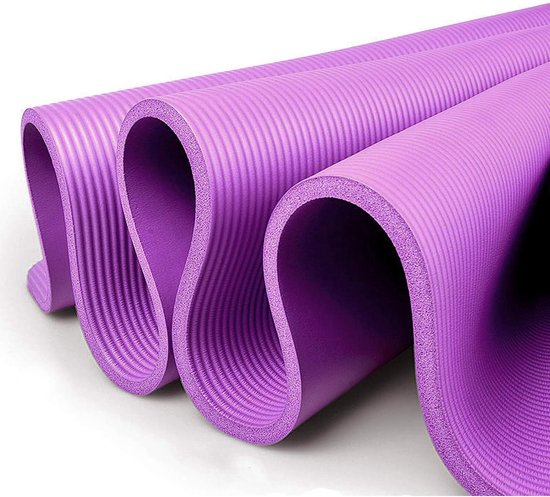 XXL Yogamat - Fitnessmat Pilates - Comfortabel Trainen - Extra Dik - 200x100cm - Paars