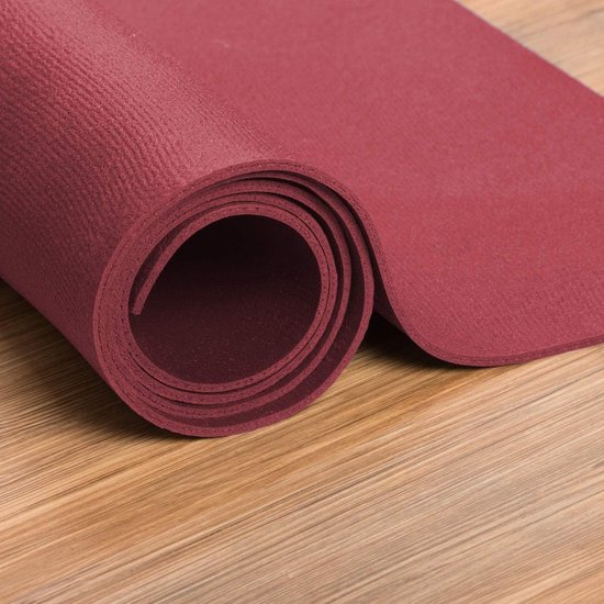 XXL Yogamat - Trainingsmat - Thuis sporten - Gecertificeerd materiaal - 200 x 160 cm - Rood