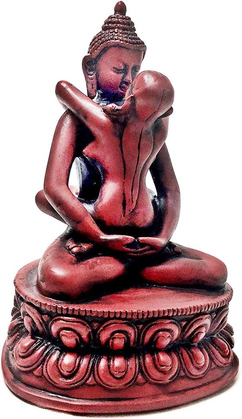 Yab Yum Boeddha Beeldje Shakti Omhelzing Tantra 15 cm Hoog