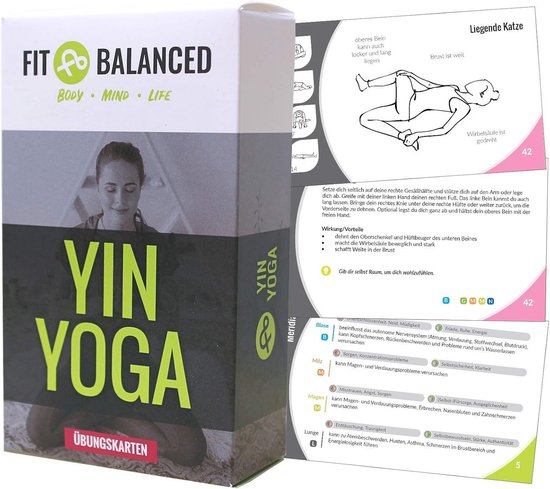 Yin Yoga Oefenkaarten voor Beginners en Gevorderden - 70 Yoga-oefeningen voor Ontspanning en Innerlijke Rust van Merkloos