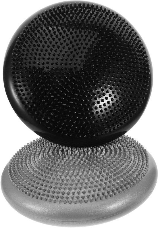 Yoga Balans Kussens - Balansschijven Trainingskussens - Core Versterken - Opblaasbaar Lichtgewicht - 34x34x4.5cm - Diverse Kleuren