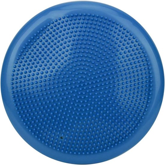 Yoga Balanskussen - Zitkussen Stabiliteit - Core Training - Verbetert Concentratie - 34 cm Diameter - Blauw