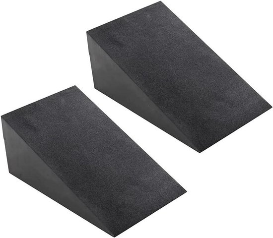 Yoga Blocks - Squat Wedge - Kracht Verbeteren - Verstelbare Helling - 2 Stuks - Zwart