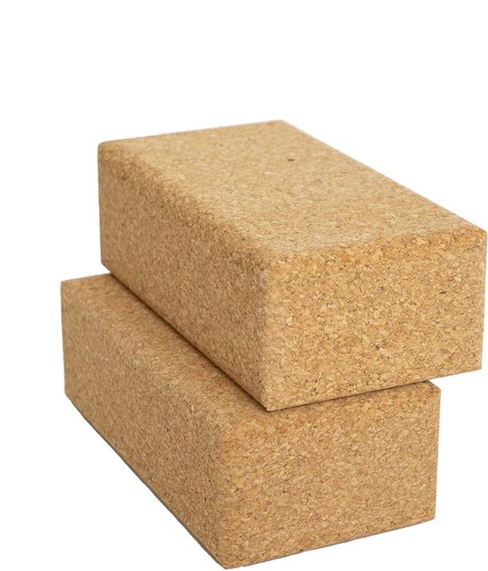 Yoga blok eco natuurkurk - 2 stuks - Lotus van Lotus