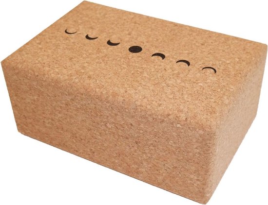 Yoga blok groot eco natuurkurk moon - Lotus van Lotus