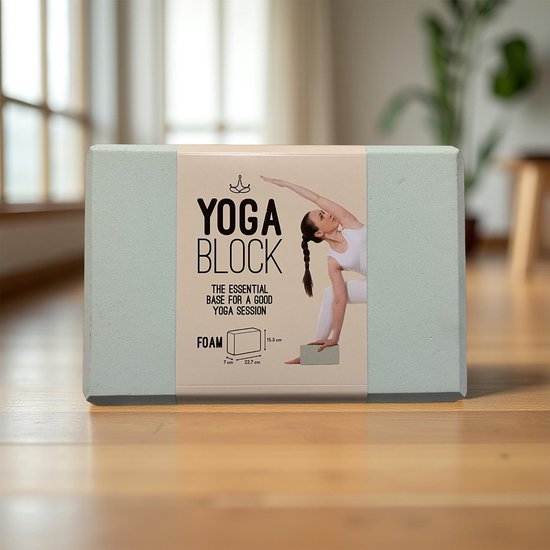 Yoga blok | Mint groen van Merkloos