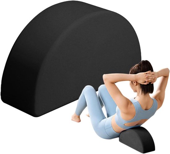 Yoga Blok Set - Fitness Steun - Balans Training - Anti Slip Schuim - 24.5 cm Lengte - Zwart