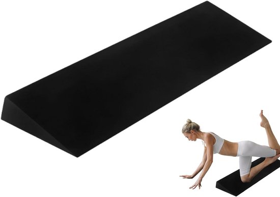 Yoga blok wigvorm - Yogaschuim fitnessblok - Verbeteren oefening - Hoge dichtheid EVA - 51 x 15 x 5 cm