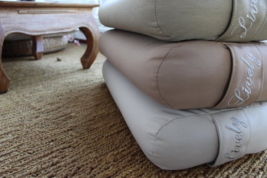 Yoga Bolster - Blush - rechthoek - plat van Pure Rest