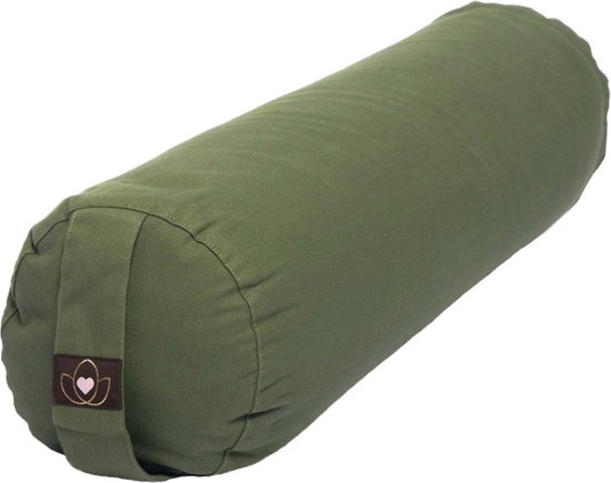 Yoga bolster eco olijfgroen rond - Lotus van Lotus