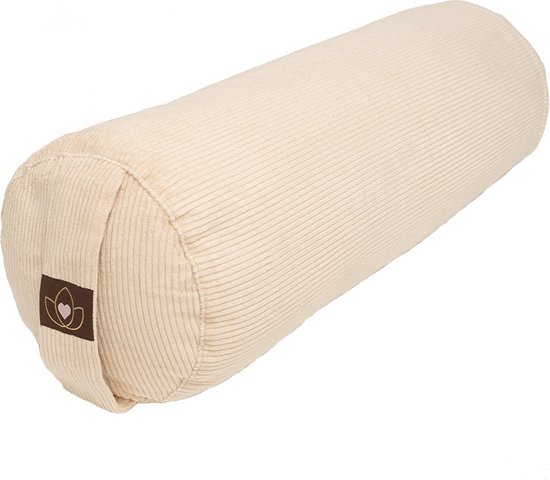 Yoga bolster eco rib sand rond - Lotus van Lotus