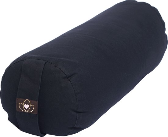 Yoga bolster eco zwart rond - Lotus van Lotus
