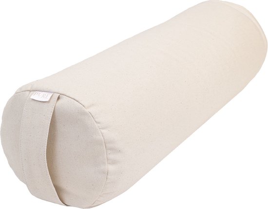 Yoga bolster ecru rond - Pure van Merkloos
