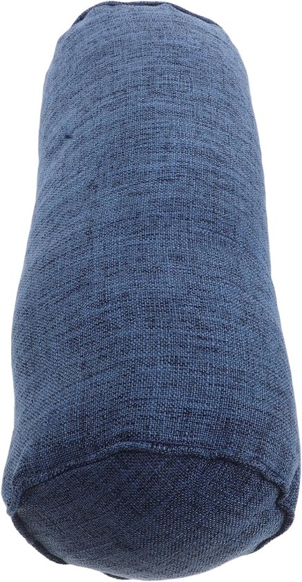 Yoga Bolster Kussen - Cilindervormig Kussen - Diepe Yogastretches - Verstelbare Hoogte - 40 x 15 x 15 cm - Blauw